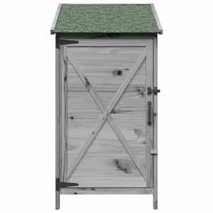 Zahradní shed Šedá 59,5 x 56 x 113,5 cm Kompozitní dřevo - obrázek 5
