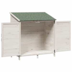 Zahradní shed Bílá 106 x 56 x 113,5 cm Kompozitní dřevo - obrázek 4