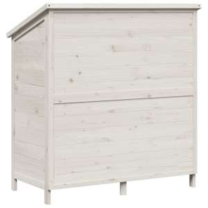 Zahradní shed Bílá 106 x 56 x 113,5 cm Kompozitní dřevo - obrázek 7