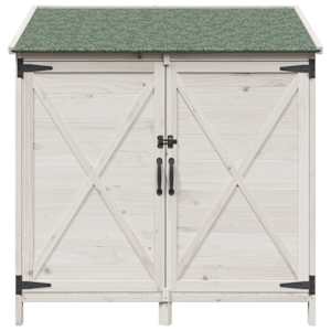 Zahradní shed Bílá 106 x 56 x 113,5 cm Kompozitní dřevo - obrázek 5