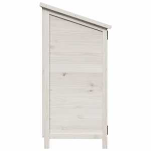 Zahradní shed Bílá 106 x 56 x 113,5 cm Kompozitní dřevo - obrázek 6