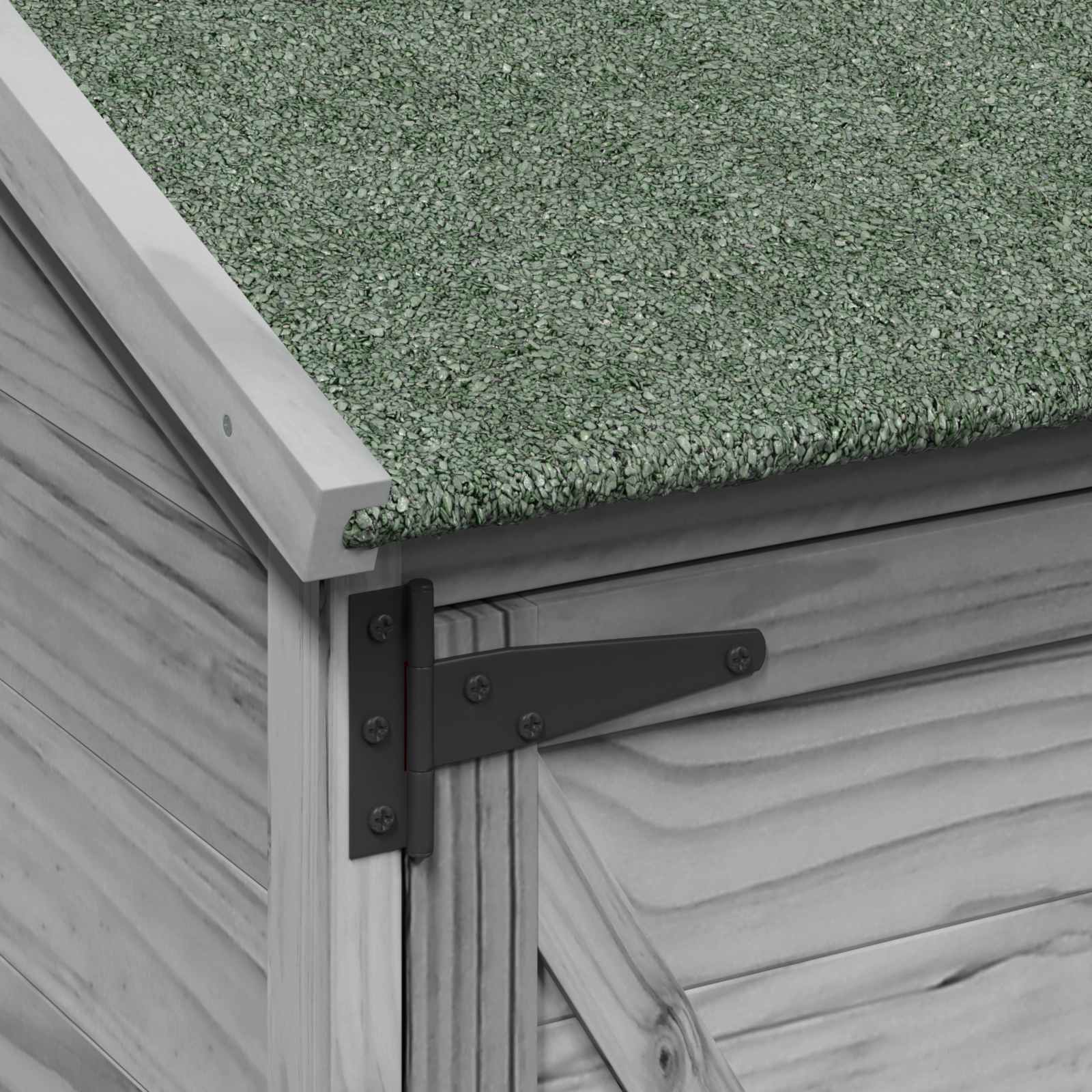 Tuinschuur Grijs 106 x 56 x 113,5 cm Bewerkt hout image 8