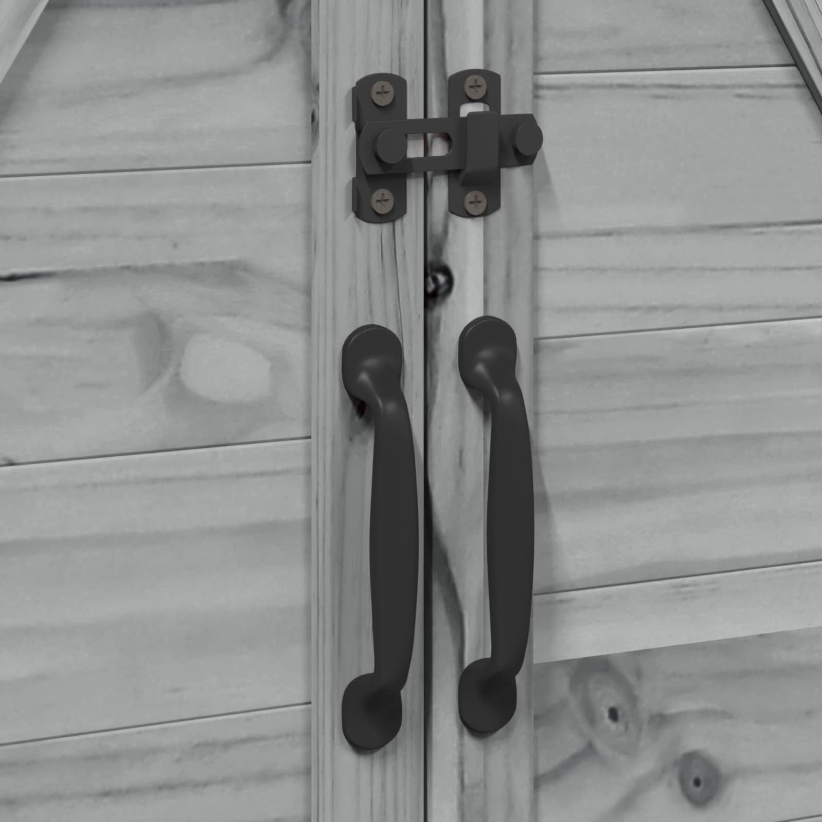 Tuinschuur Grijs 106 x 56 x 113,5 cm Bewerkt hout image 9
