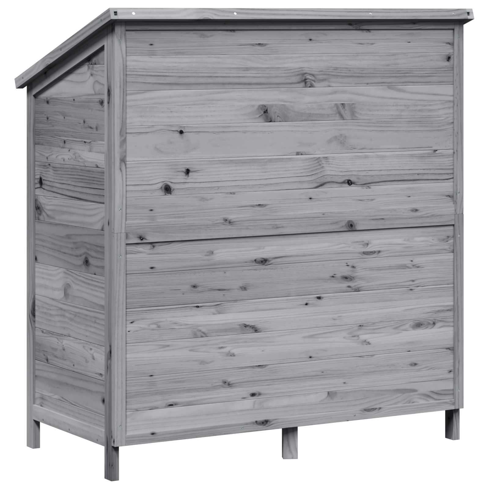 Tuinschuur Grijs 106 x 56 x 113,5 cm Bewerkt hout image 7