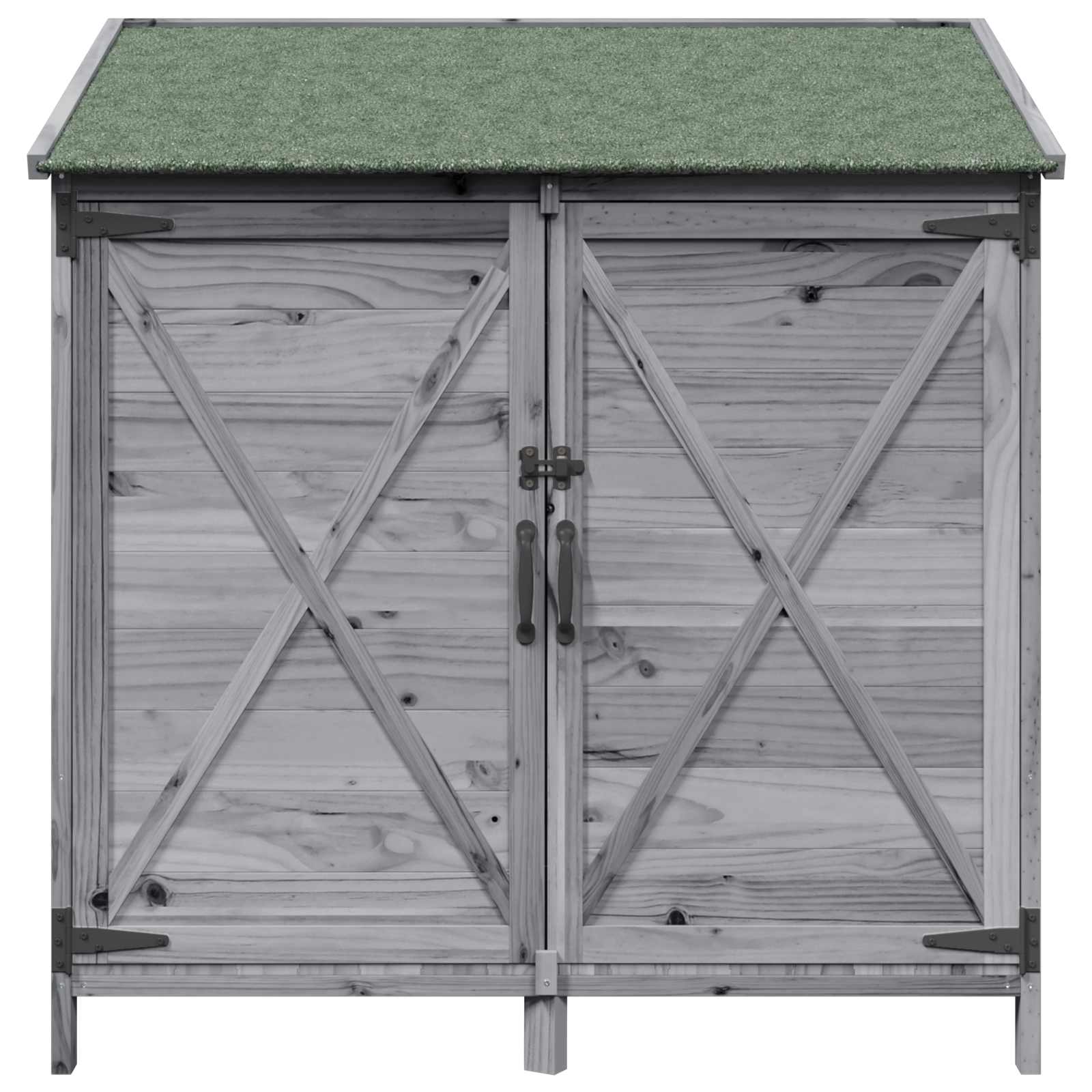 Tuinschuur Grijs 106 x 56 x 113,5 cm Bewerkt hout image 5