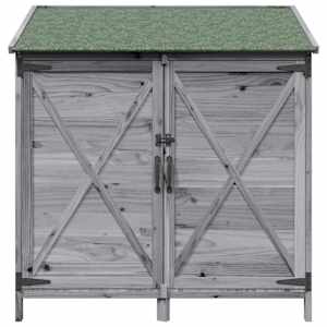 Zahradní shed Šedá 106 x 56 x 113,5 cm Kompozitní dřevo - obrázek 5