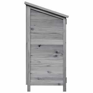 Zahradní shed Šedá 106 x 56 x 113,5 cm Kompozitní dřevo - obrázek 6