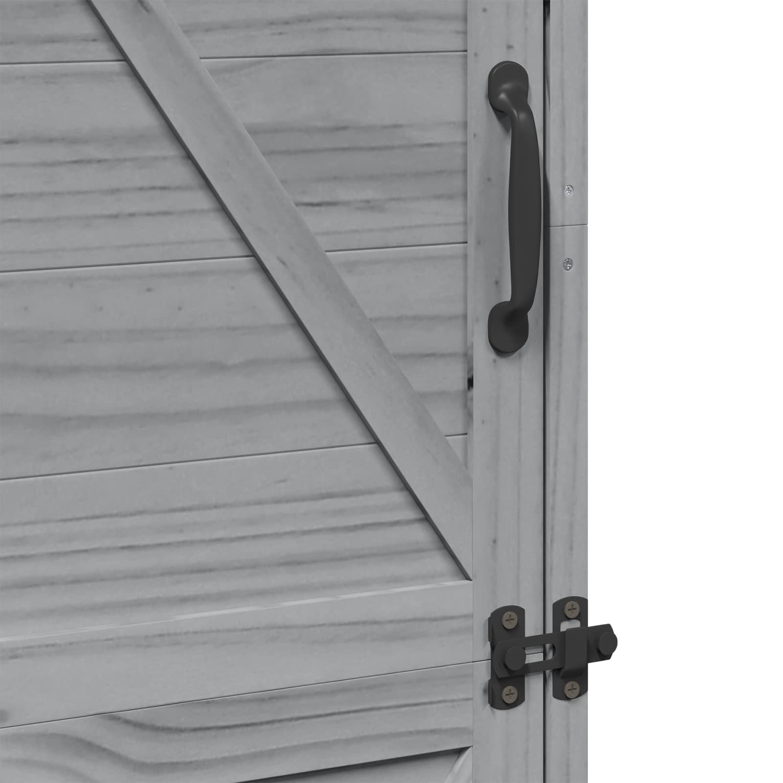 Tuinschuur Grijs 59,5 x 56 x 176,5 cm Bewerkt hout image 9