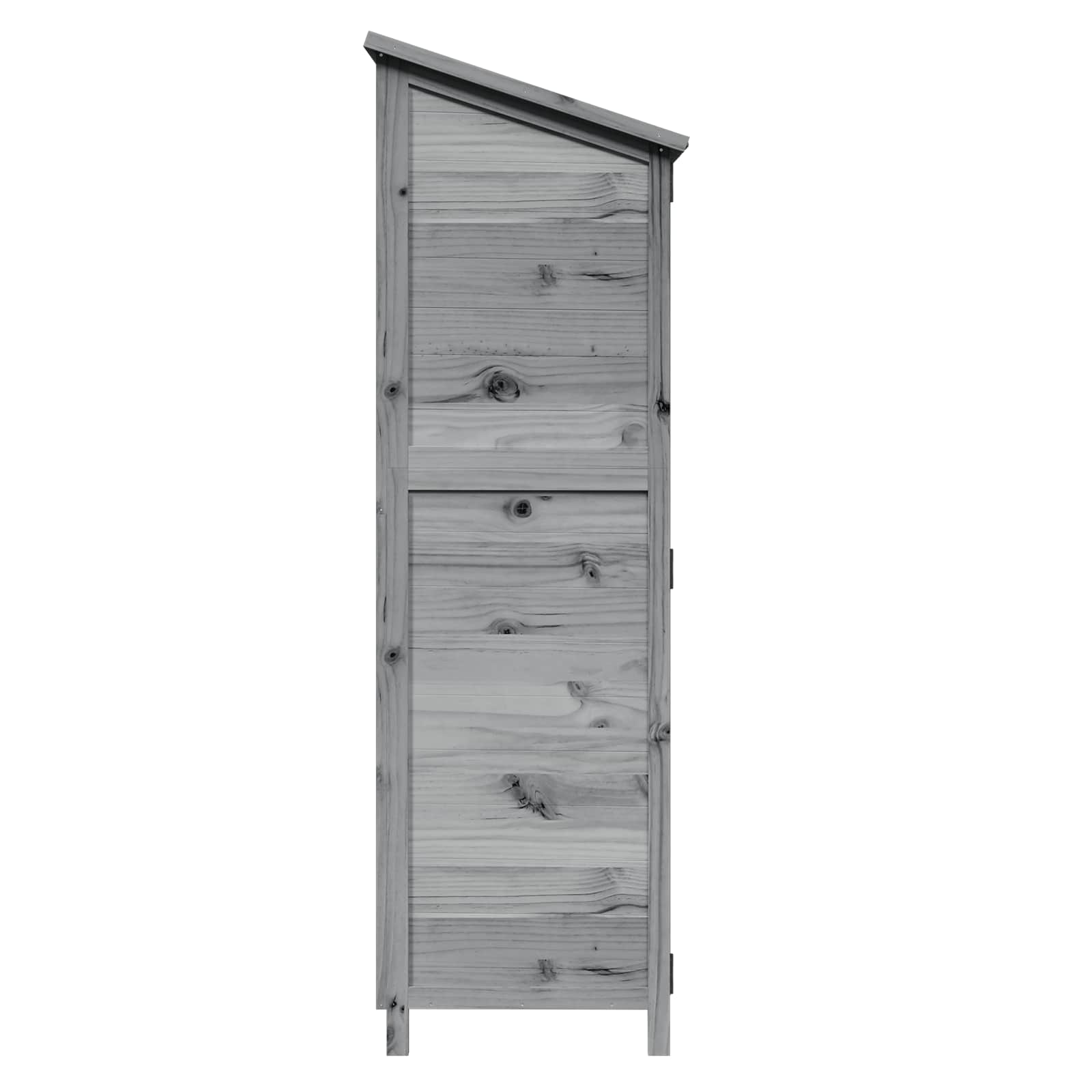Tuinschuur Grijs 59,5 x 56 x 176,5 cm Bewerkt hout image 6