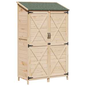 vidaXL Aiashed Naturaalne 106 x 56 x 176,5 cm Tugev kuusepuit