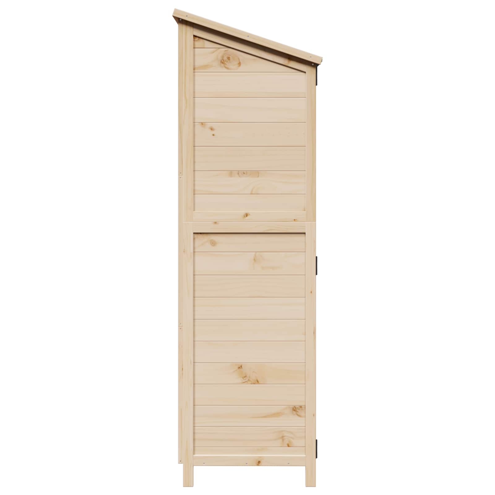 Tuinschuur Naturel 106 x 56 x 176,5 cm Bewerkt hout image 6