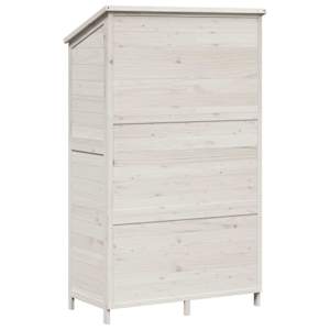 Zahradní shed Bílá 106 x 56 x 176,5 cm Kompozitní dřevo - obrázek 7