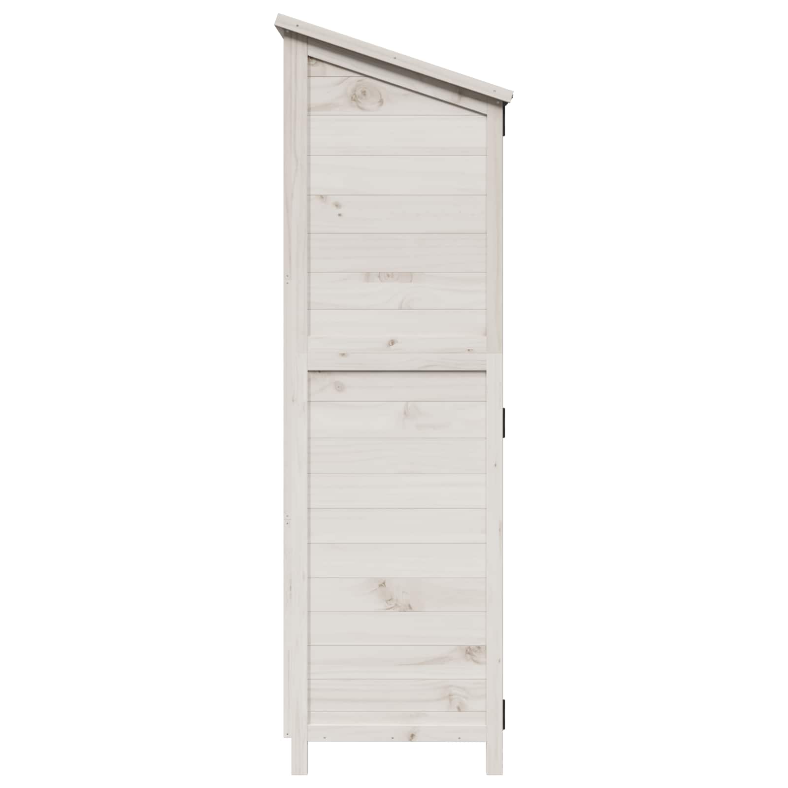 Tuinschuur Wit 106 x 56 x 176,5 cm Bewerkt hout image 6