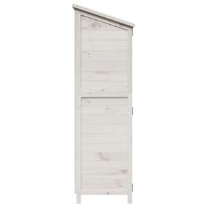Zahradní shed Bílá 106 x 56 x 176,5 cm Kompozitní dřevo - obrázek 6