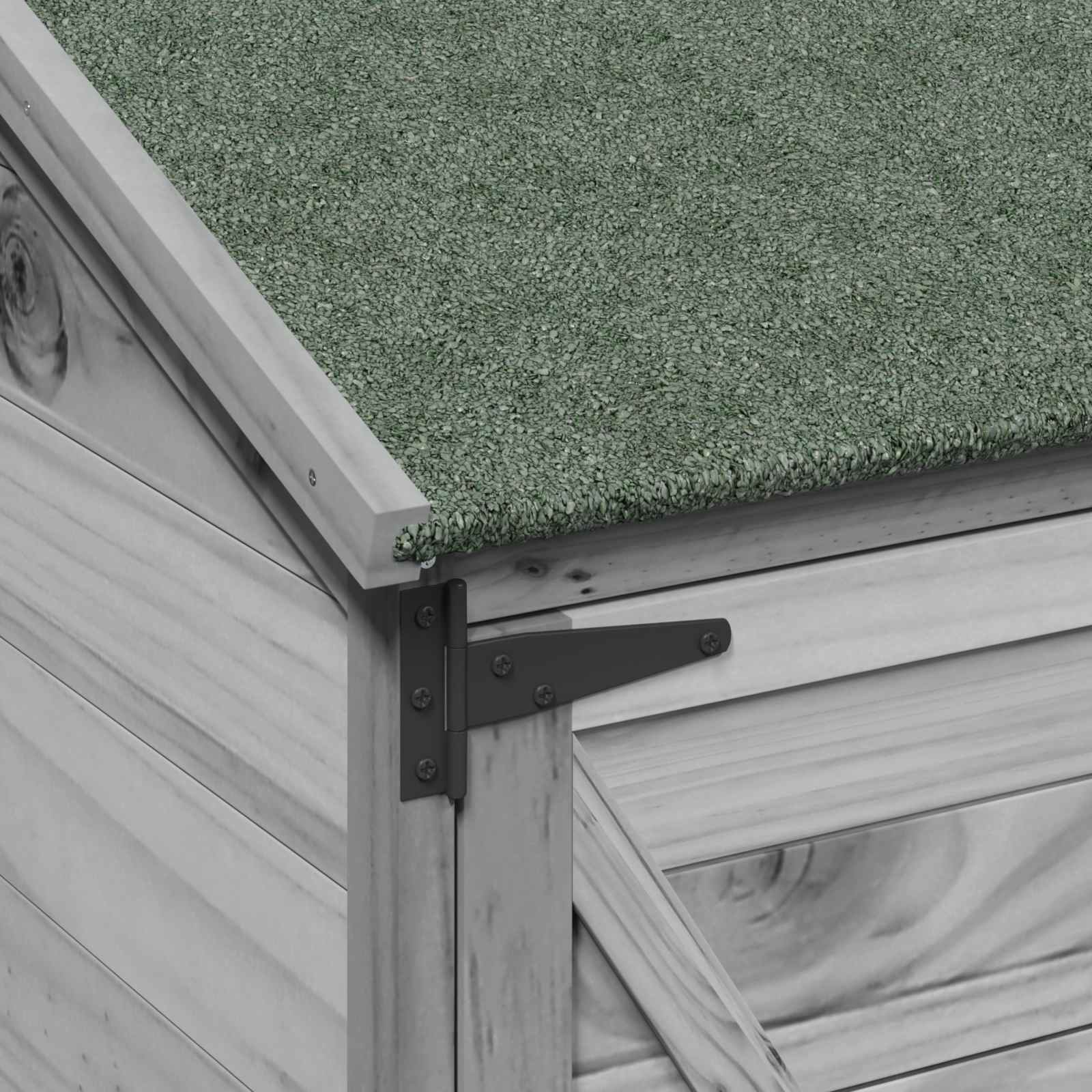 Tuinschuur Grijs 106 x 56 x 176,5 cm Bewerkt hout image 8