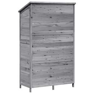 Zahradní shed Šedá 106 x 56 x 176,5 cm Kompozitní dřevo - obrázek 7