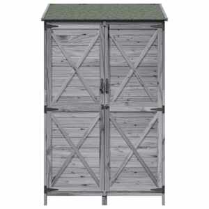 Zahradní shed Šedá 106 x 56 x 176,5 cm Kompozitní dřevo - obrázek 5