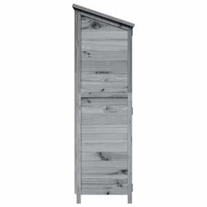 Zahradní shed Šedá 106 x 56 x 176,5 cm Kompozitní dřevo - obrázek 6