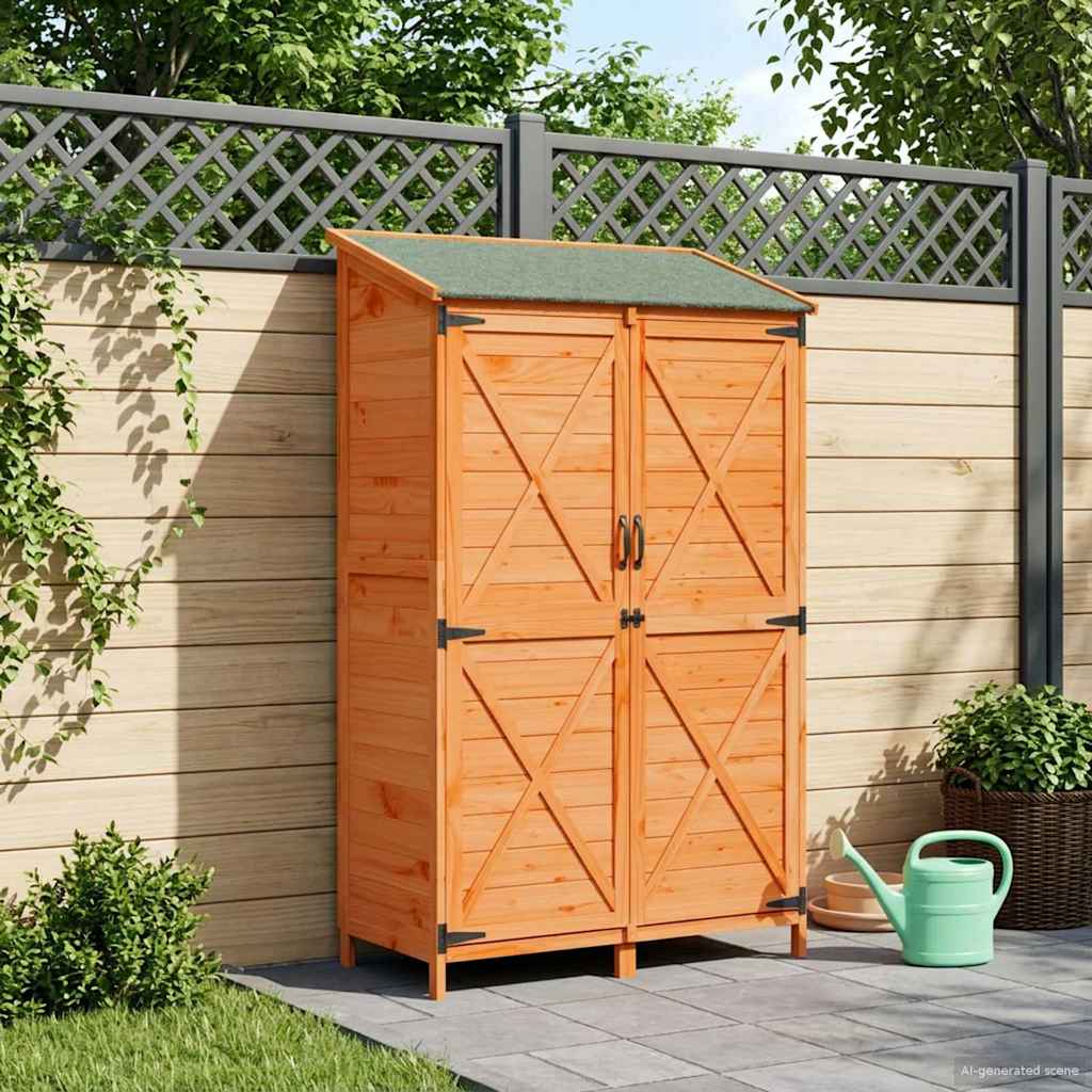vidaXL Garten Shed Braun 106 x 56 x 176,5 cm Holzwerkstoff