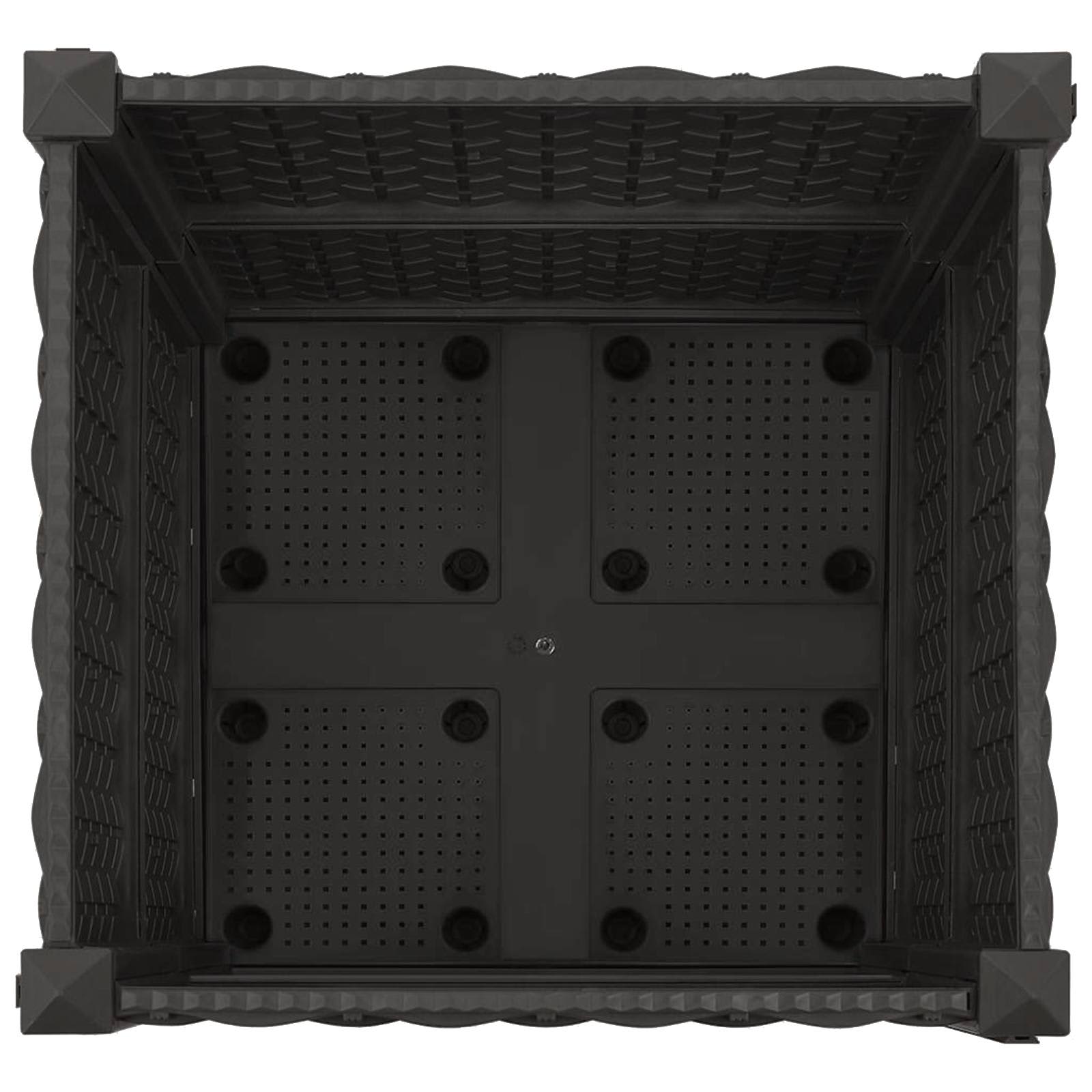 Tuinschaal met wielen Zwart 40 x 40 x 44 cm PP image 5