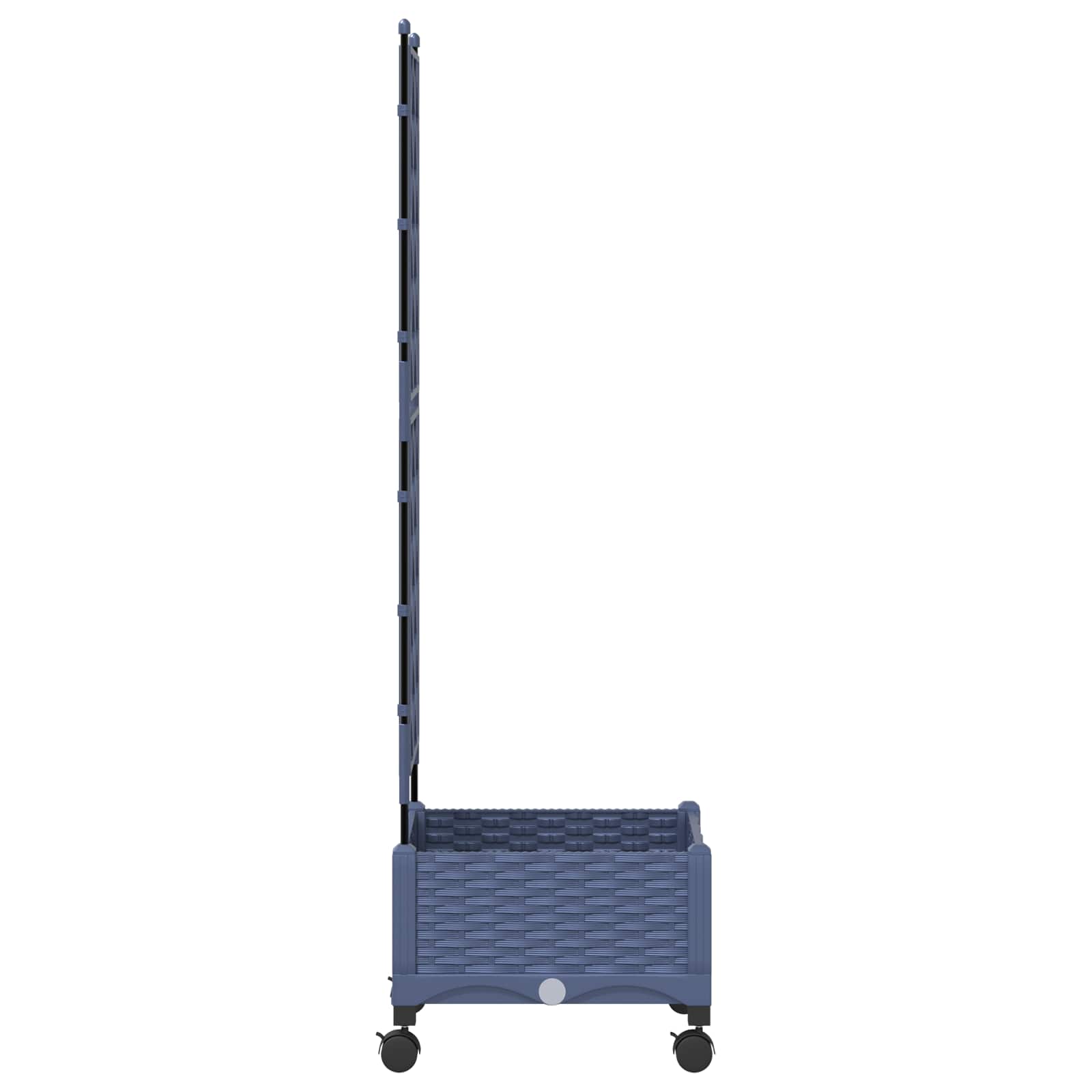 Tuinplantbak met schutting en wielen Grijs 40 x 40 x 131,5 cm image 3