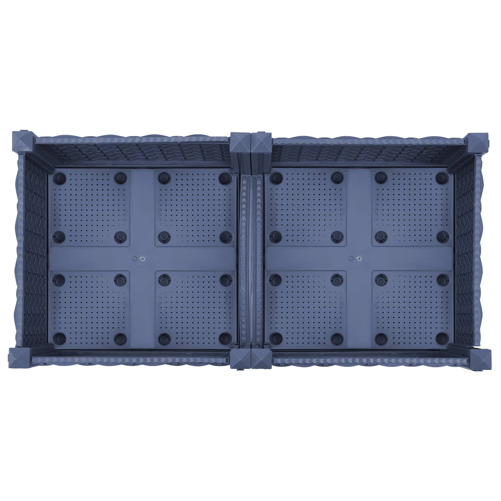 Tuinschaal met wielen Blauw Grijs 80 x 40 x 33 cm PP image 5