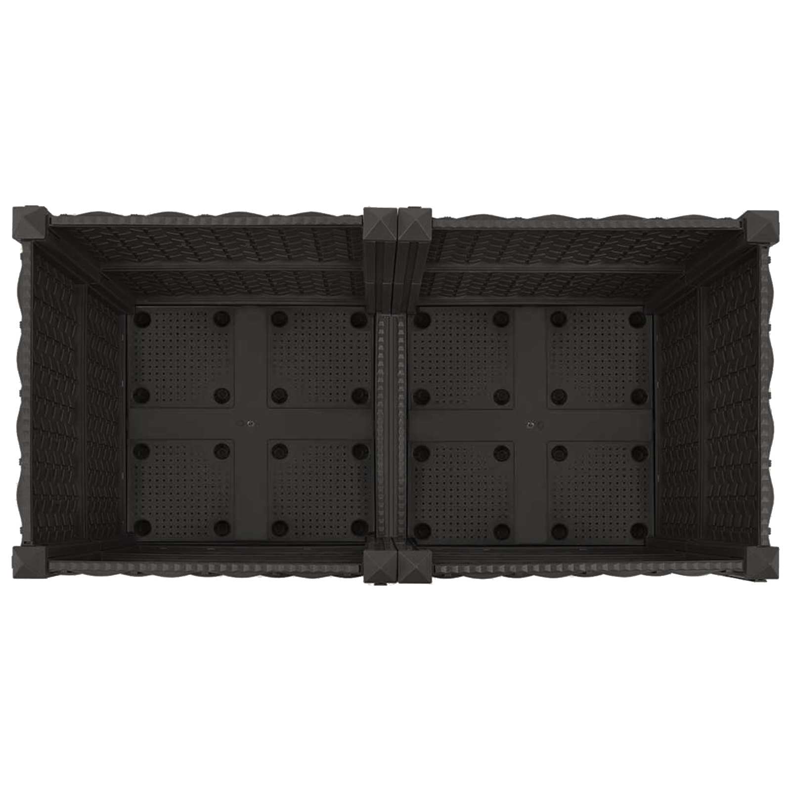 Tuinschaal met wielen Zwart 80 x 40 x 44 cm PP image 5