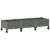 vidaXL Aiakast v&auml;hemalt ratastega Helehall 120 x 40 x 29 cm PP