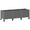 vidaXL Aiakast v&auml;hemalt ratastega Helehall 120 x 40 x 44 cm PP