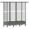 vidaXL T&otilde;stetud Padi Kase ja Katusega Helehall 164 x 40 x 127 cm PP