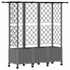 vidaXL T&otilde;stetud Padi Kase ja Katusega Helehall 163,5 x 40 x 142 cm PP