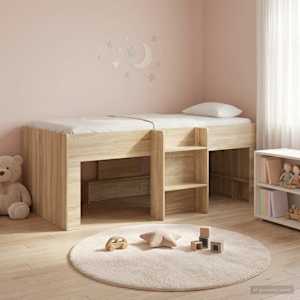 Dětská vysoká postel 2 pcs Sonoma 203 x 101,1 x 68,5 cm - obrázek 1