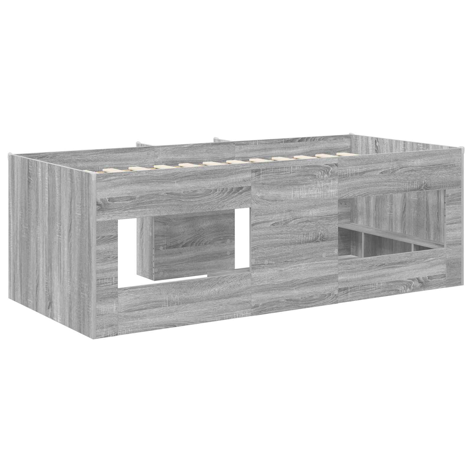 Dětská vysoká postel 2 pcs Šedý Sonoma 203 x 101,1 x 68,5 cm - obrázek 5