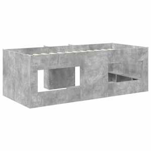 Dětská vysoká postel 2 pcs Betonově šedá 90 x 200 cm - obrázek 5