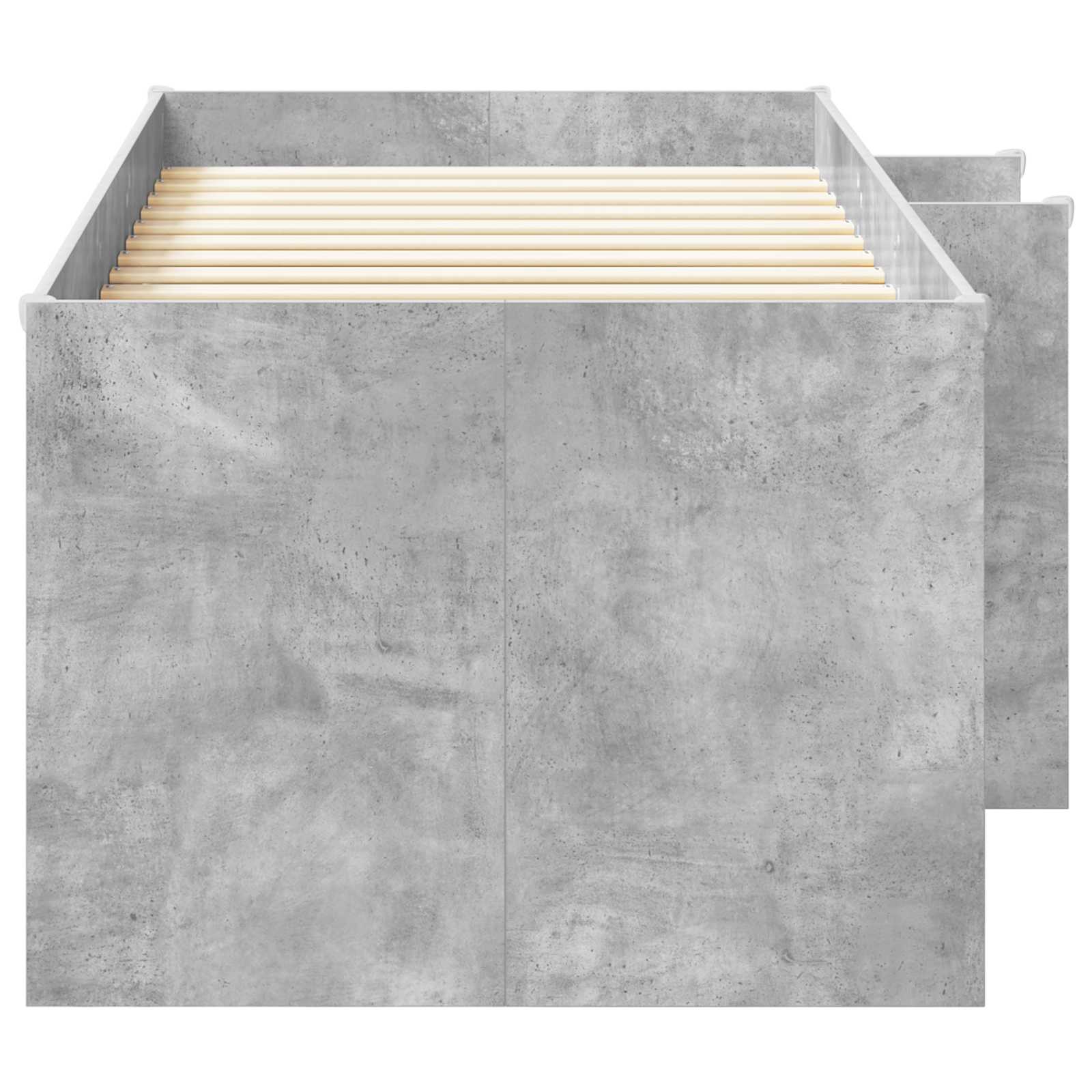 Dětská vysoká postel 2 pcs Betonově šedá 90 x 200 cm - obrázek 4