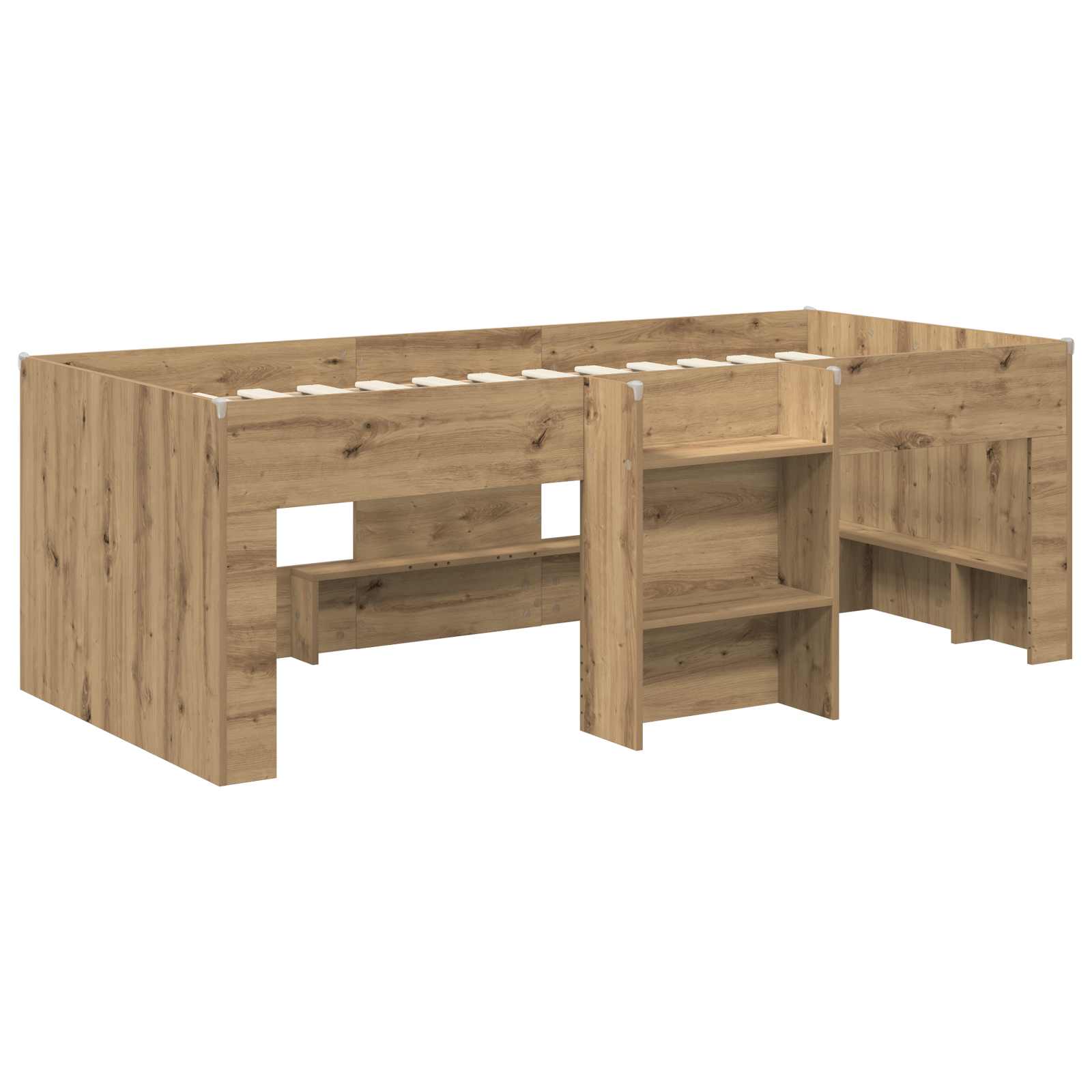 Dětská vysoká postel 2 pcs Dub artisan 90 x 200 cm - obrázek 3