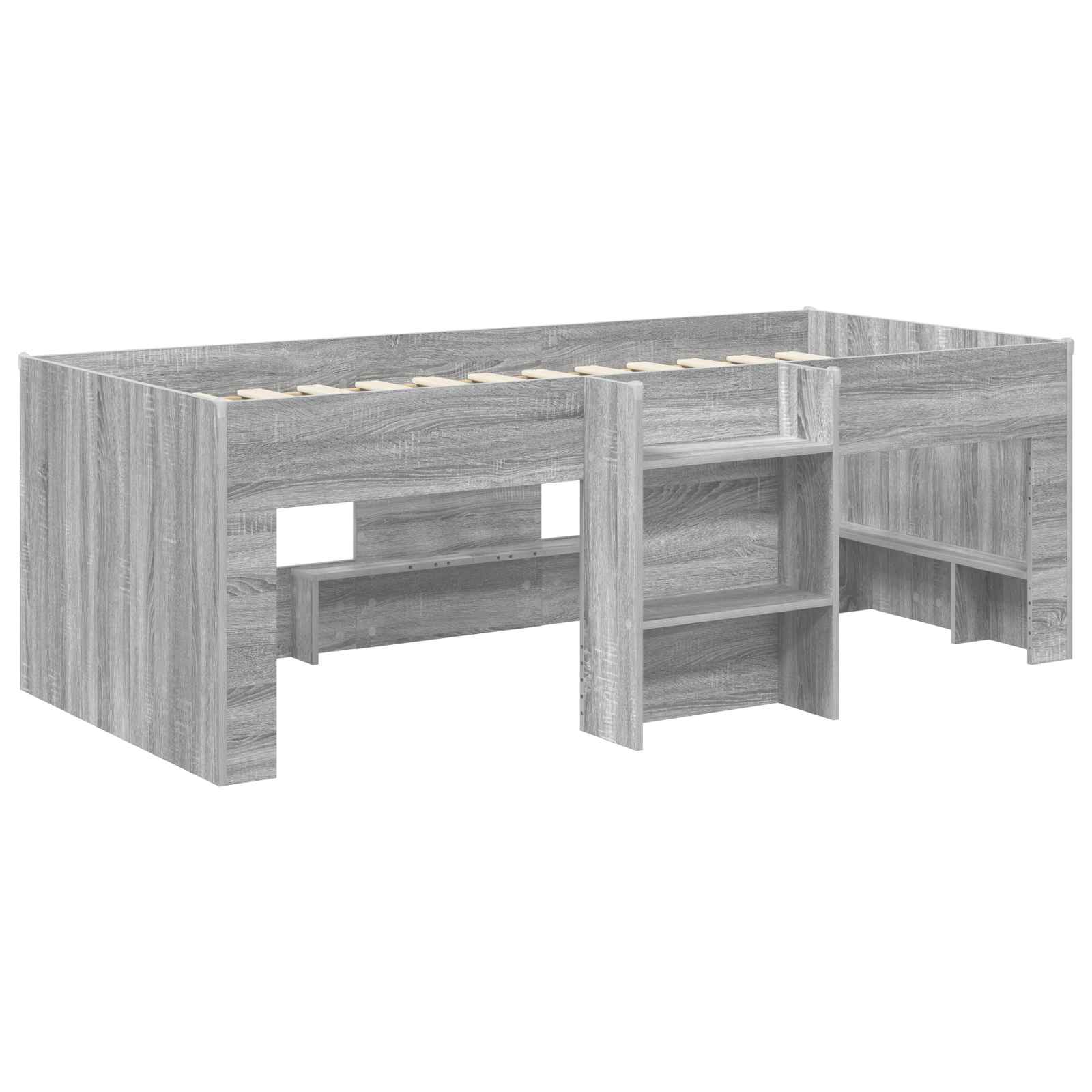 Dětská vysoká postel 2 pcs Šedý Sonoma 98.5 x 200 cm - obrázek 3