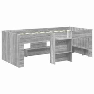 Dětská vysoká postel 2 pcs Šedý Sonoma 98.5 x 200 cm - obrázek 3