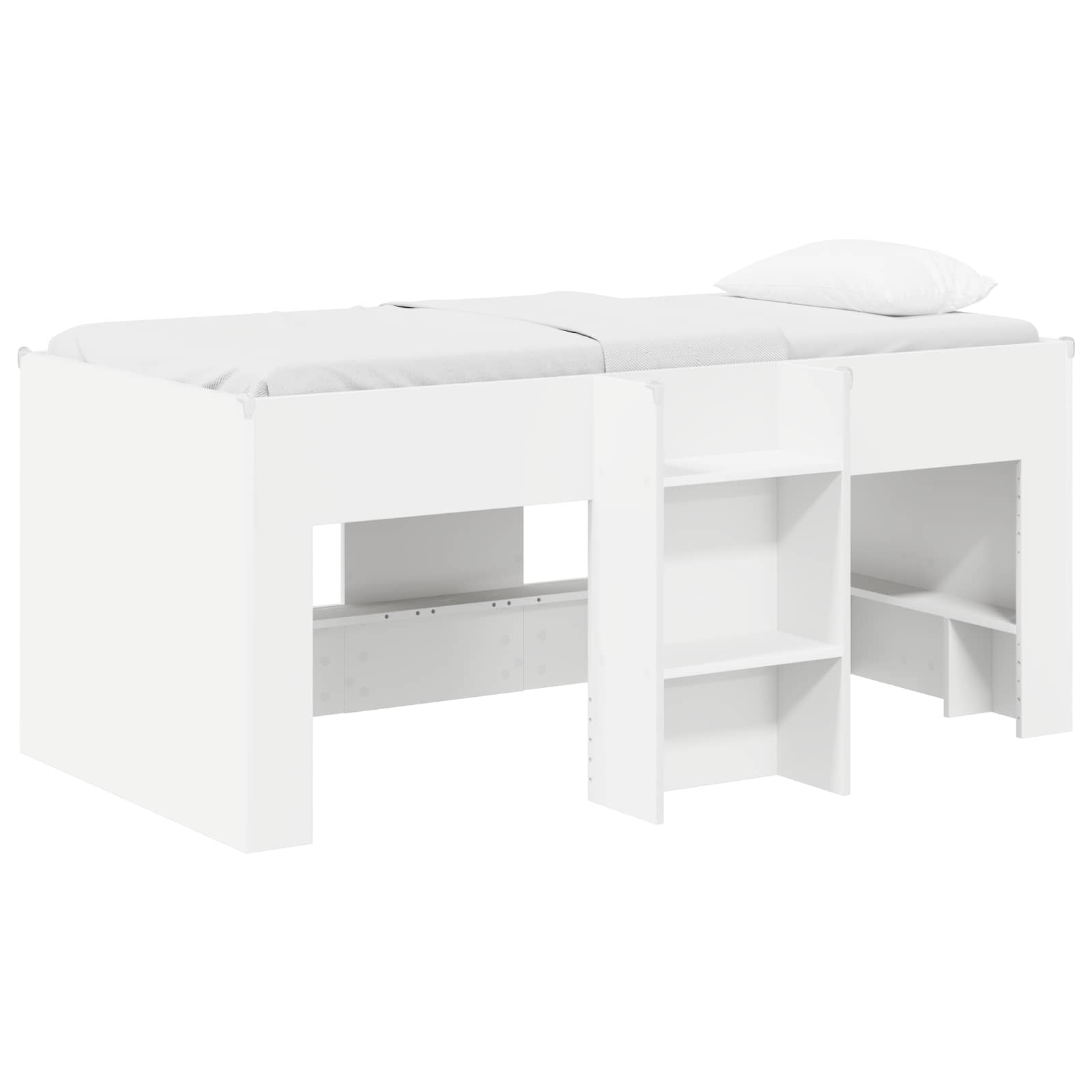 Dětská vysoká postel 2 pcs Bílá 163 x 101,1 x 68,5 cm - obrázek 2