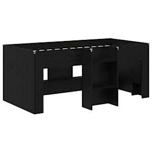 Dětská vysoká postel 2 pcs Černý dub 163 x 101,1 x 68,5 cm - obrázek 3