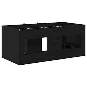 Dětská vysoká postel 2 pcs Černý dub 163 x 101,1 x 68,5 cm - obrázek 5
