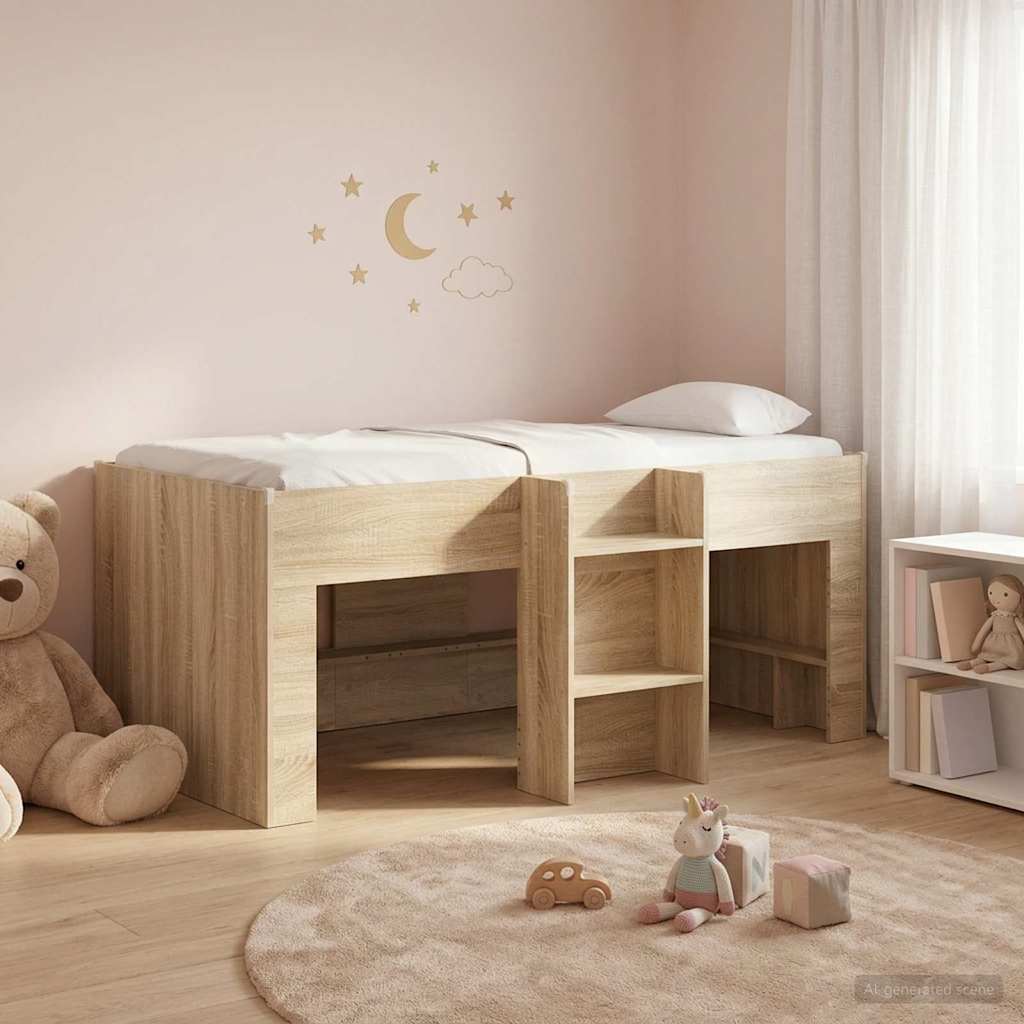 Dětská vysoká postel 2 pcs Sonoma 163 x 101,1 x 68,5 cm