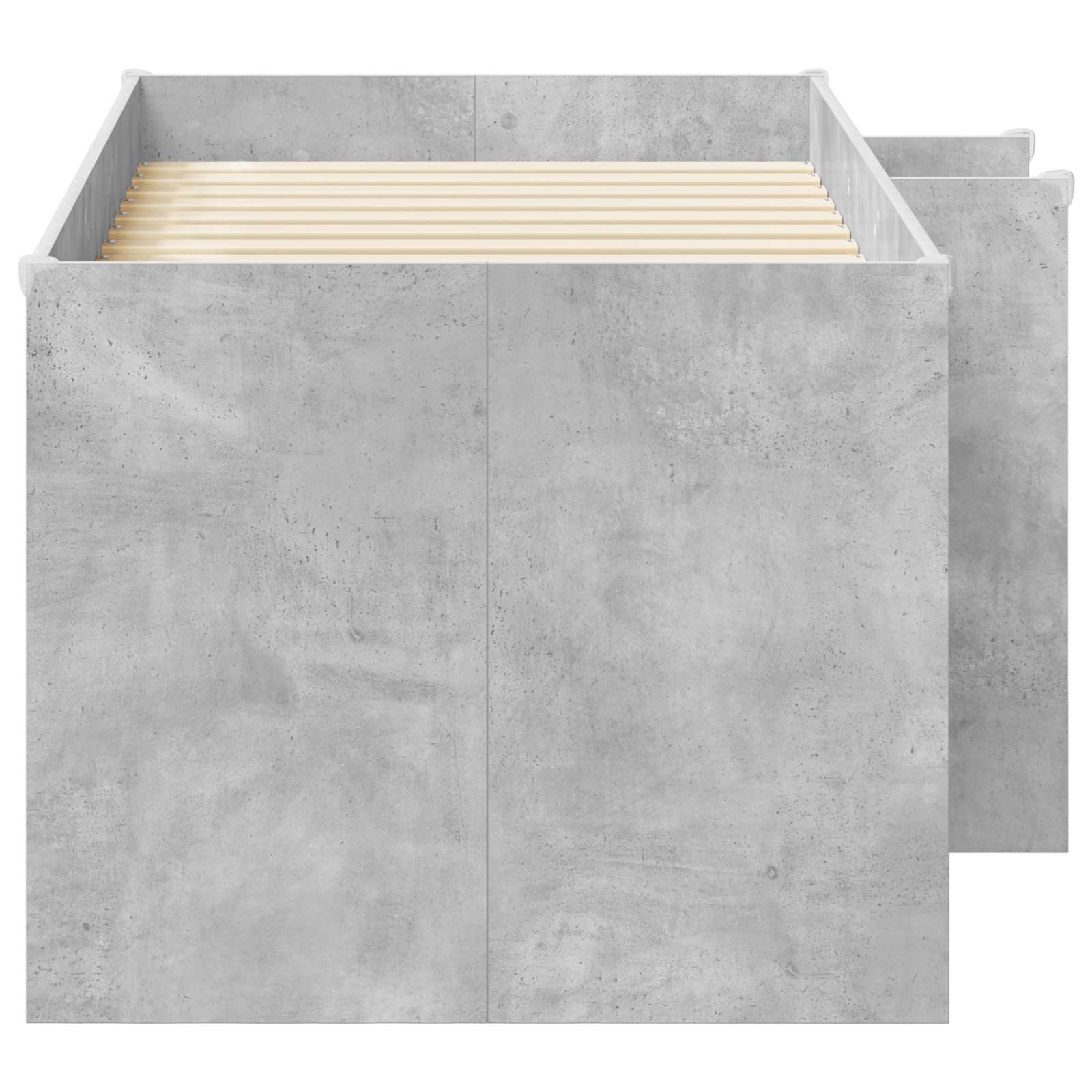 Dětská vysoká postel 2 pcs Beton 163 x 101,1 x 68,5 cm - obrázek 4