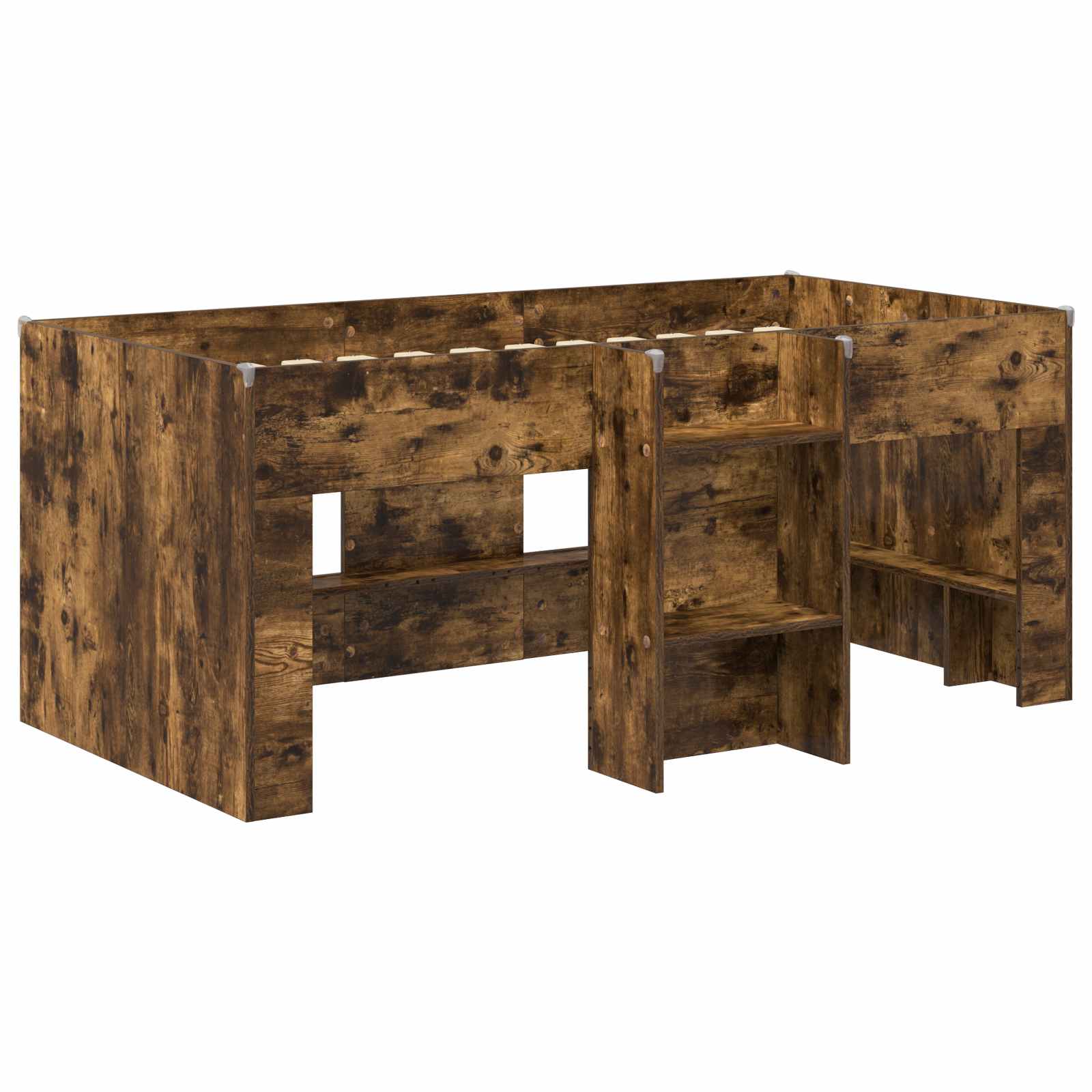Dětská vysoká postel 2 pcs Kouřový dub 163 x 101,1 x 68,5 cm - obrázek 3