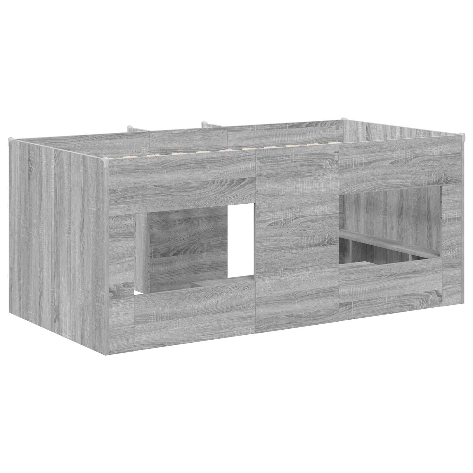 Dětská vysoká postel 2 pcs Šedý Sonoma 163 x 101,1 x 68,5 cm - obrázek 5