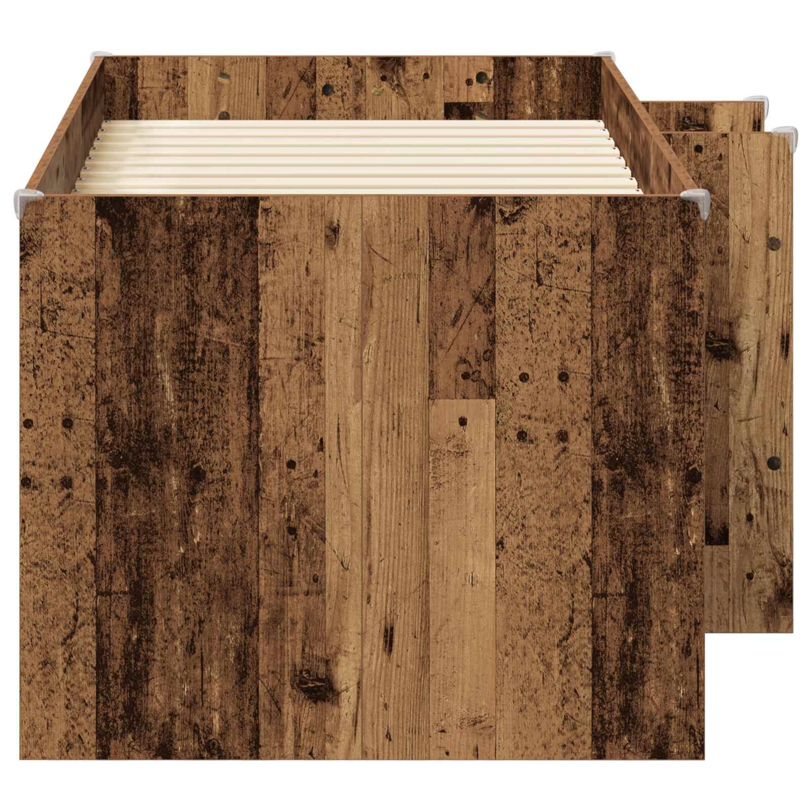 Dětská vysoká postel 2 pcs Staré dřevo 163 x 101,1 x 68,5 cm - obrázek 4