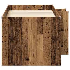 Dětská vysoká postel 2 pcs Staré dřevo 163 x 101,1 x 68,5 cm - obrázek 4