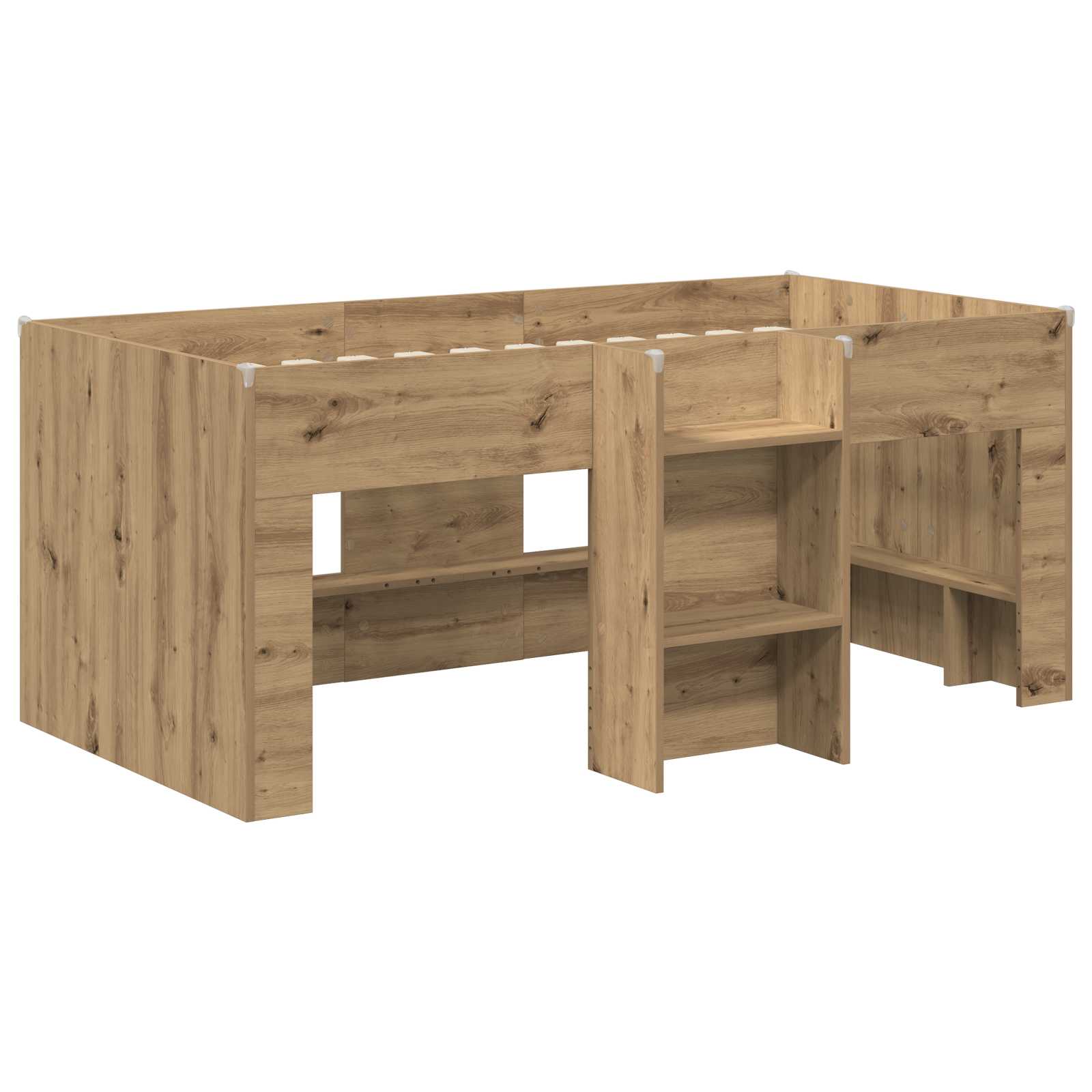 Dětská vysoká postel 2 pcs Dub artisan 163 x 101,1 x 68,5 cm - obrázek 3