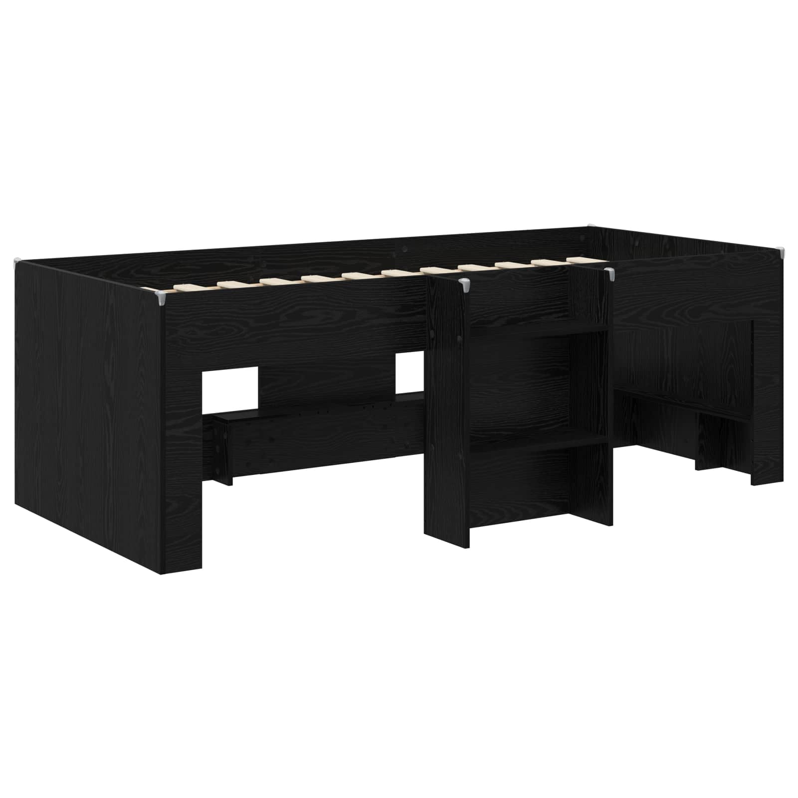 Dětská vysoká postel 2 pcs Černý dub 90 x 190 cm - obrázek 3