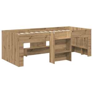 Dětská vysoká postel 2 pcs Dub artisan 90 x 190 cm - obrázek 3